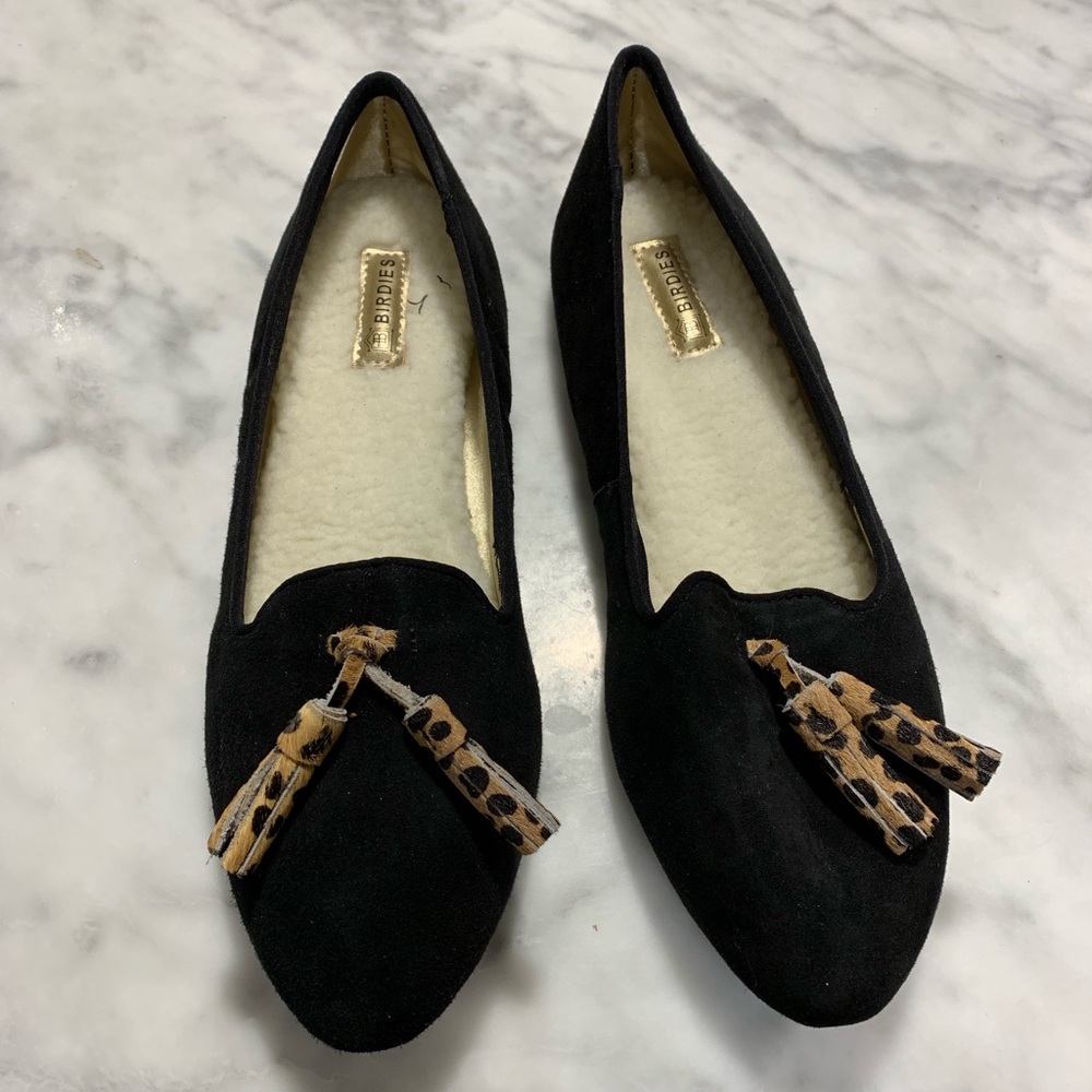 Birdies Slippers Lark Black Size 6.5